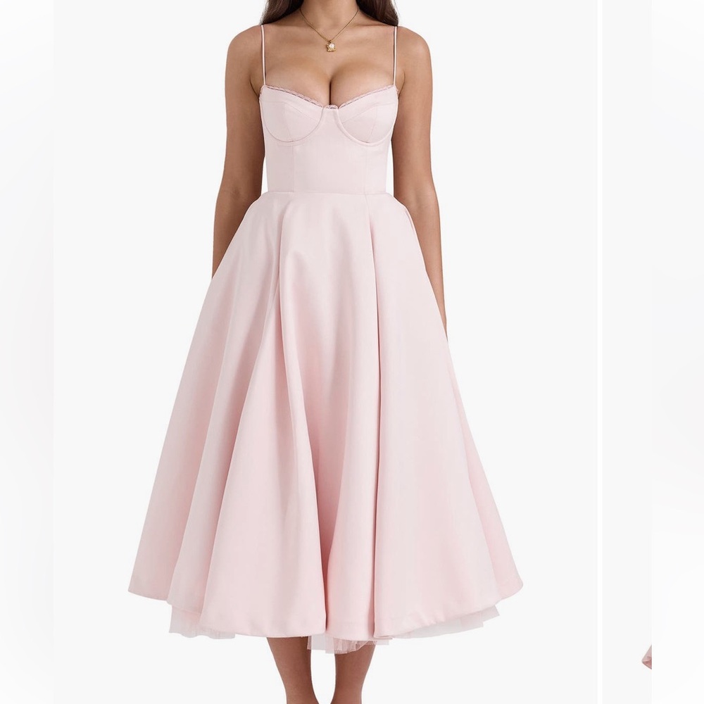 House of CB Pink Midi Dress